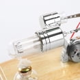 thumbnail image 2 of Stirling Engine Motor Kit Steam Heat Electricity Power Generator with LED Light Educational Hot Air Stirling Engine Motor Model Learning Science Experiment Toys Silver, 2 of 5