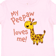 thumbnail image 4 of Inktastic My Peepaw Loves me- cute giraffe Boys or Girls Toddler T-Shirt, 4 of 5
