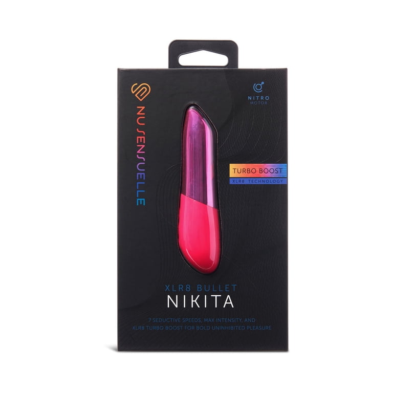 Nu Sensuelle Nikita Rechargeable Silicone Bullet Vibrator with Nitro Motor,  Deep Pink - Walmart.com