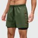 thumbnail image 4 of Pantalones Cortos de Cintura Elástica para Hombre con Bolsillos, Color Sólido, Cordón de Cintura Elástica Casual Y Bolsillos Pantalones Cortos para Hombres Verano Casual, 4 of 5