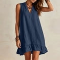 thumbnail image 6 of Shihyeh Womens Swimsuit Cover Up Shirt Ruffle Short Sleeve Bathing Suit Coverups V Neck Flowy Ruffled Beach Bikini Dress, 6 of 8