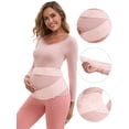 thumbnail image 3 of DARING DIVA Women's Lace Adjustable Pregnancy Belly Support Soft Belt L Pink, 3 of 6