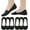 6 Pairs Black, variant on No Show Socks Womens Nylon Non Slip Low Cut Invisible Liner Footies Thin Silk Socks for Flats Loafers Lightweight 6 Pairs