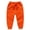 Orange, variant on CPNG Baby Toddler Kid Boys Girls Casual Wide Leg Solid Color Sweatpants Elastic High Waist Loose Pants Drawstring Casual Pants(Black,7-8 Years)