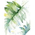 thumbnail image 2 of Loreth, Lanie 19x24 White Modern Wood Framed Museum Art Print Titled - Swaying Palm Fronds I, 2 of 4