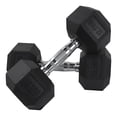 thumbnail image 3 of Par de Mancuernas Hexagonales Fire Sports Caucho Negro 12.5Kg, 3 of 3