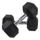 thumbnail image 3 of Par de Mancuernas Hexagonales Fire Sports Caucho Negro 12.5Kg, 3 of 3