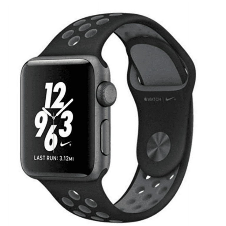 Restored Apple Watch Nike+ Series 2,38MM, GPS, Space Grey Aluminum Case,  Black Nike Sport Band (Refurbished)