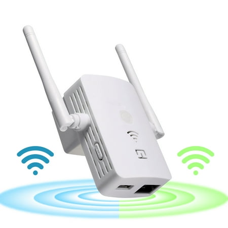 Long Range Wireless Router - WiFi Wireless-N Range Extender 300Mbps 802.11n/b/g WLAN Repeater Signal Booster Network Router Dual Antenna
