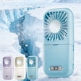 thumbnail image 1 of Sentmoon Fan Portable Small Portable Fan Foldable Makeup Mirror Coolings Fan USB Multi-functional Foldable Neck-hanging Ice Compress Mirror Fan, 1 of 9