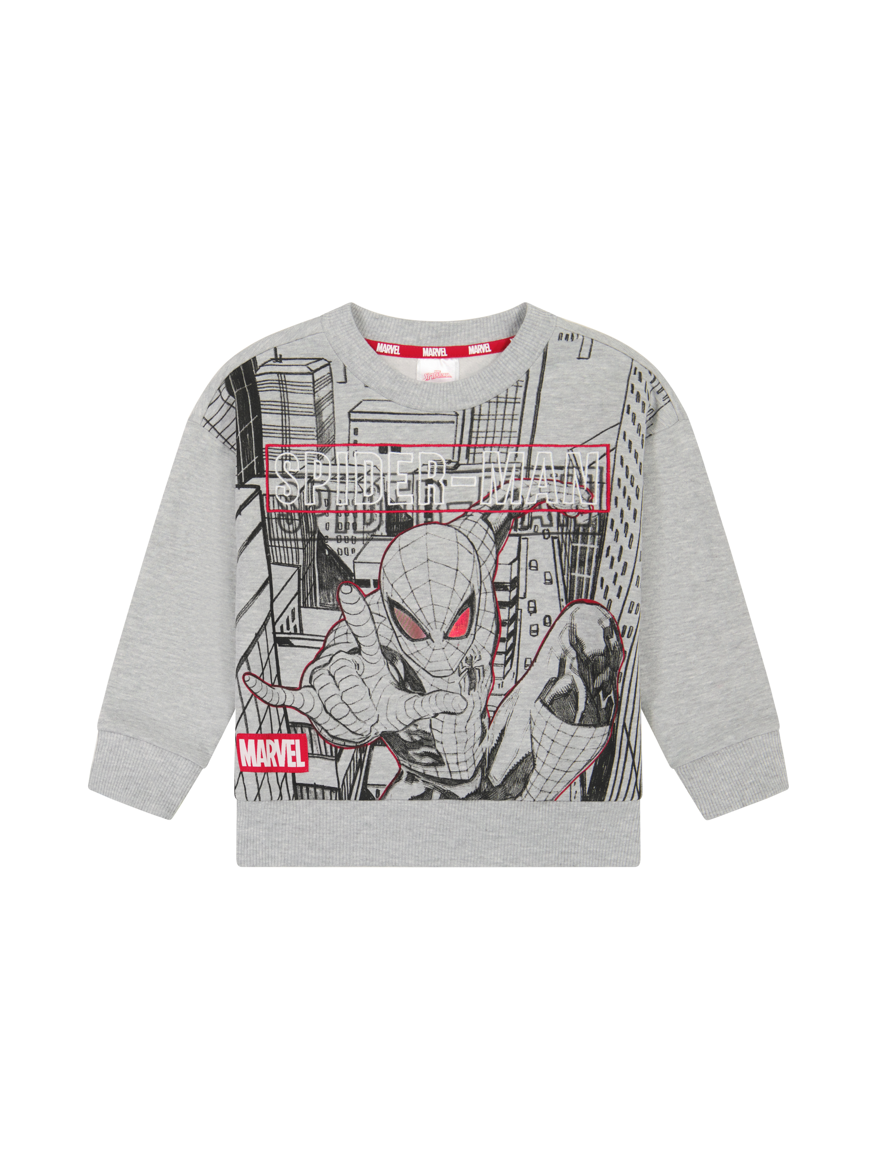 Spiderman Toddler Boy Long Sleeve Crewneck, Sizes 12M-5T