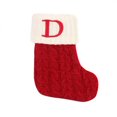 thumbnail image 1 of 1~8PCS New Year Christmas Socks Red Snowflake Alphabet Letters Christmas knitting Stocking Christmas Tree Decoration For Home, 1 of 5
