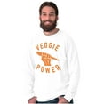 thumbnail image 5 of Veggie Power Cute Vegetarian Fighter Long Sleeve TShirt Men Women Brisco Brands S, 5 of 5
