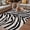 Black, variant on Black White Zebras Outdoor Rug for Patio/Deck/Porch, Non-Slip Large Area Rug 6 x 9 Ft, Vintage Abstract Art Indoor Outdoor Rugs Washable Area Rugs, Reversible Camping Rug Carpet Runner
