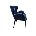 thumbnail image 3 of HomeRoots 283094 Chaise de Salle à Manger Moderne en Tissu - Bleu, 3 of 3