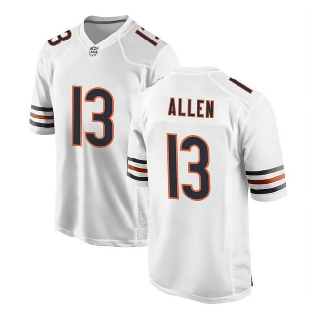 Chicago Bears Jersey 13# Allen White Brand New Player Name Exquisite Embroidery Collection Commemorative Jersey - M