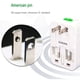 thumbnail image 2 of Convertidor de energía de pared Kearding Adaptador sin USB, 2 of 6