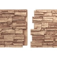 thumbnail image 4 of Ekena Millwork 48 5/8"W x 24 3/4"H x 1 1/4"D Cascade Stacked Stone, EverStone Faux Stone Siding Panel, Wheat Field, 4 of 9