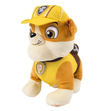 Paw Patrol Deluxe Lights and Sounds Plush & Deluxe Vehicle, Rubble