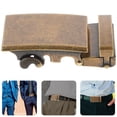 thumbnail image 2 of Shisuyan Boucle de Ceinture Résistante aux Rayures Brun Clair 1Pcs 3.4x1.4x1.3in, 2 of 8