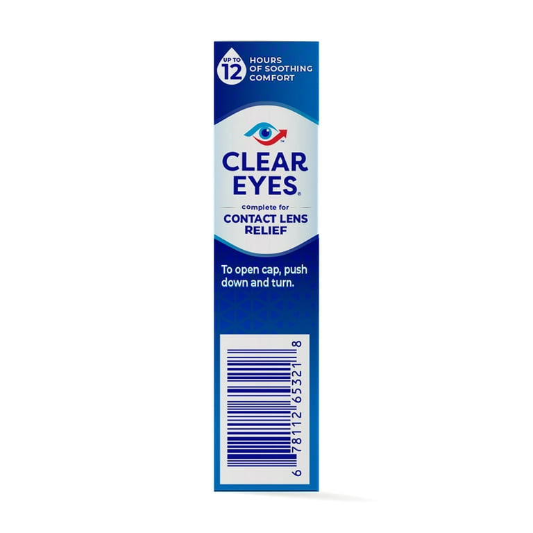 Clear Eyes Triple Action Relief Eye Drops - 0.5 oz dropper