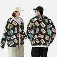 thumbnail image 4 of Balery Colorful Retro Tape Sudadera ligera de manga larga con capucha y protección solar UPF 50+ para hombre y mujer, ideal para pesca y running-XX-Large, 4 of 7