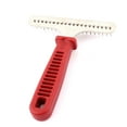 thumbnail image 3 of REGALWOVEN 5.5" Pet Dog Cat Nonslip Handle Metal Teeth Grooming Rake Comb Red, 3 of 3