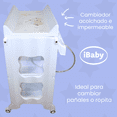 thumbnail image 3 of Bañera Para Bebé Organizador Y Cambiador Cascate Ibaby Gris Gris Cascate azul, 3 of 9