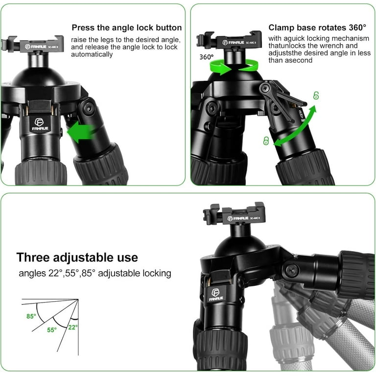 FANAUE Carbon Fiber Tripod 70.5