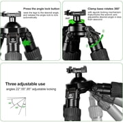 FANAUE Carbon Fiber Tripod 70.5 with Arca-Swiss Mounting, 54lb Load Capacity & Adjustable Height for Hunting/Outdoor Photography Tripod