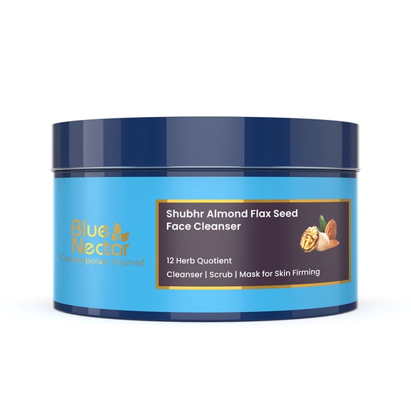 Blue Nectar Shubhr Almond Flax Seed Powder Face Cleanser - 100 gms