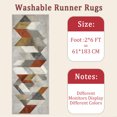 thumbnail image 6 of 2x6 FT Kitchen Runner Rugs Non Skid Washable, Faux Wool Rug Runners for Hallways Bathroom Carpet Runner, Soft Indoor Modern Floor Rug for Entryway Laundry Room, 6 of 11