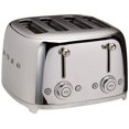 thumbnail image 1 of Smeg Grille-Pain Rétro des Années 50 Chrome 4x4, 1 of 5