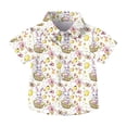 thumbnail image 2 of HAOTAGS Children's Shirt,School Ready Playtime Comfort Easter Handy Pocket Yellow 8-9, 2 of 8