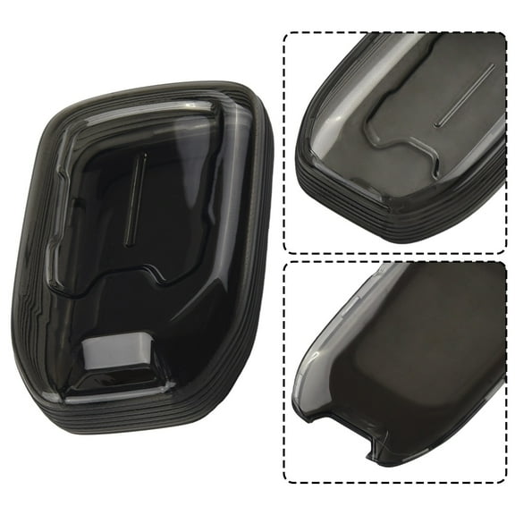 Key Fob Case Cover Black Transparent For GMC For Sierra For Acadia For Terrain