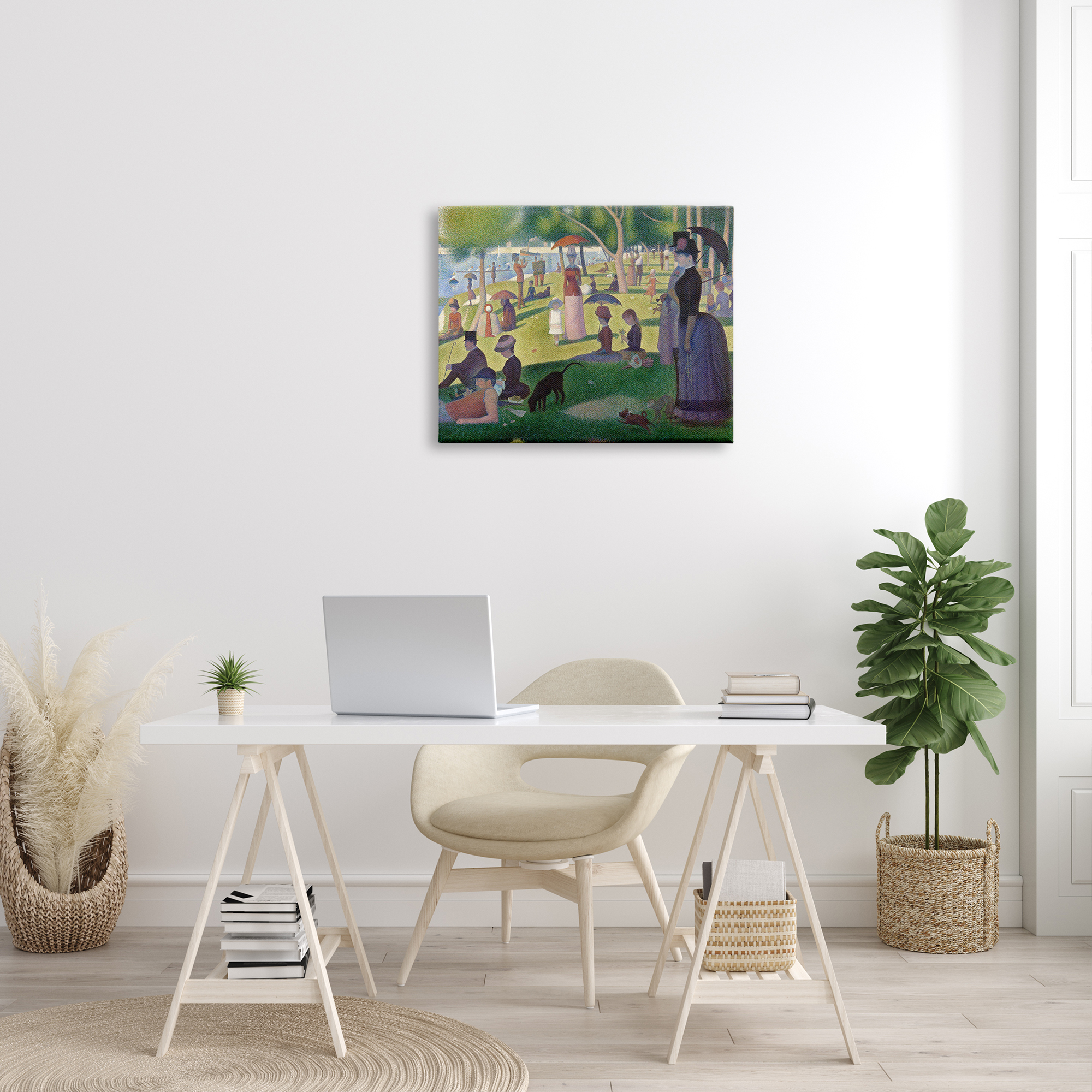 Stupell Industries Sunday on La Grande Jatte Georges Seurat Classic Painting Painting Gallery Wrapped Canvas Print Wall Art, Design by one1000paintings