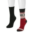 thumbnail image 4 of MukLuks Women's Crew Socks, 2-Pairs, 4 of 5
