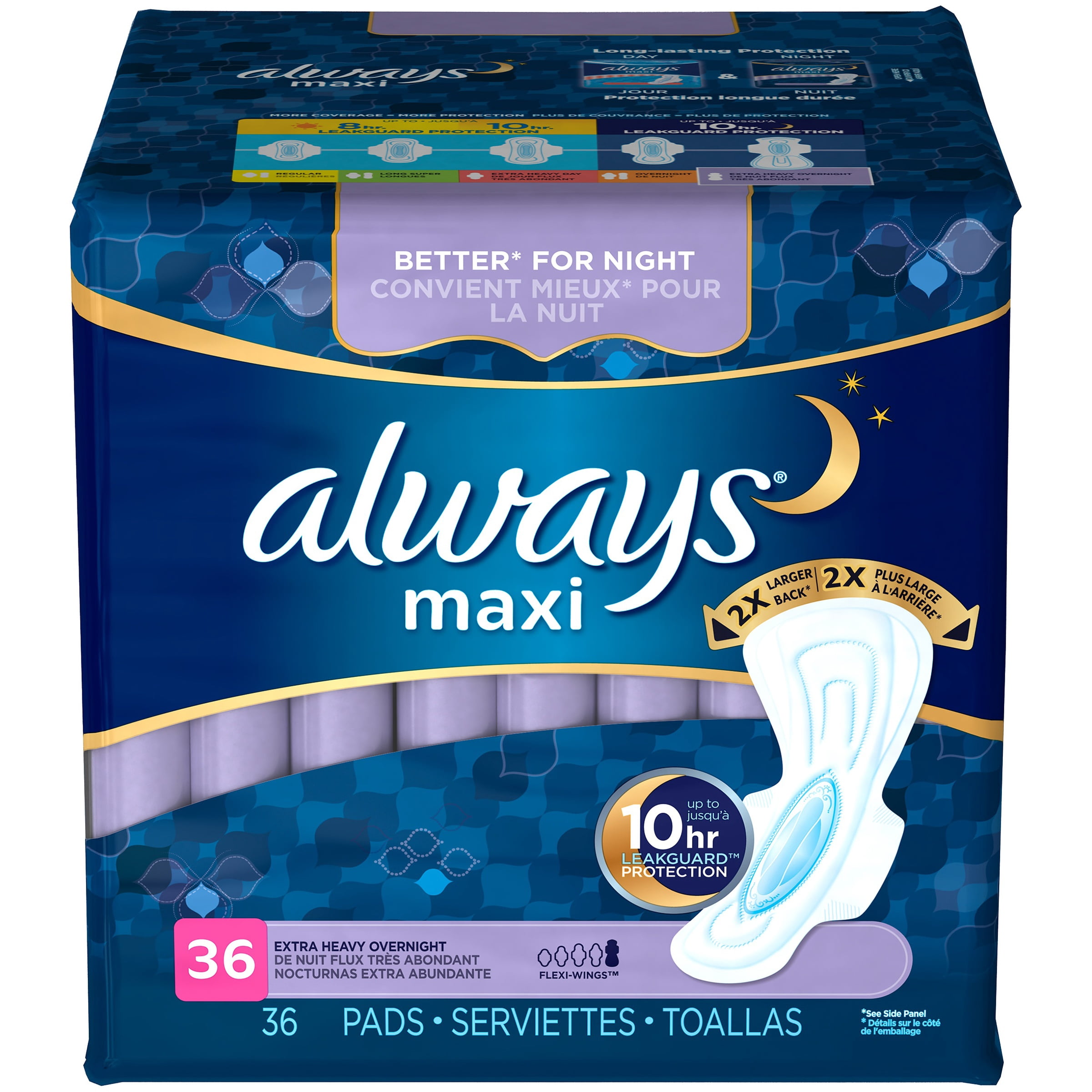 Always Sanitary Napkins With Wings for Extra Heavy Flow