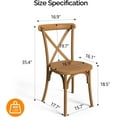 thumbnail image 7 of VINGLI Plastic Outdoor Dining Chair -Set of 2, Brown, 7 of 7