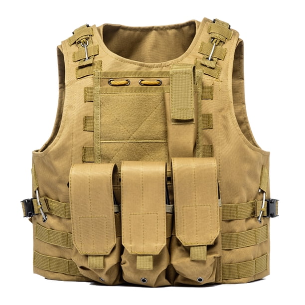 Chaleco al aire libre Camping Senderismo Multifuncional Molle Tops Hombre Mujer Cosplay Chaleco de tela Oxford Eigraketly HW5583-03