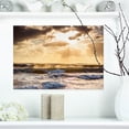 thumbnail image 1 of Sunrise and Roaring Blue Sea Waves - Beach Photo Canvas Print, 1 of 3