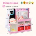 thumbnail image 3 of Costway Play Doctor's Office with Examine Region X-Ray Film ECG Monitor Eye Chart Faucet Pink, 3 of 10