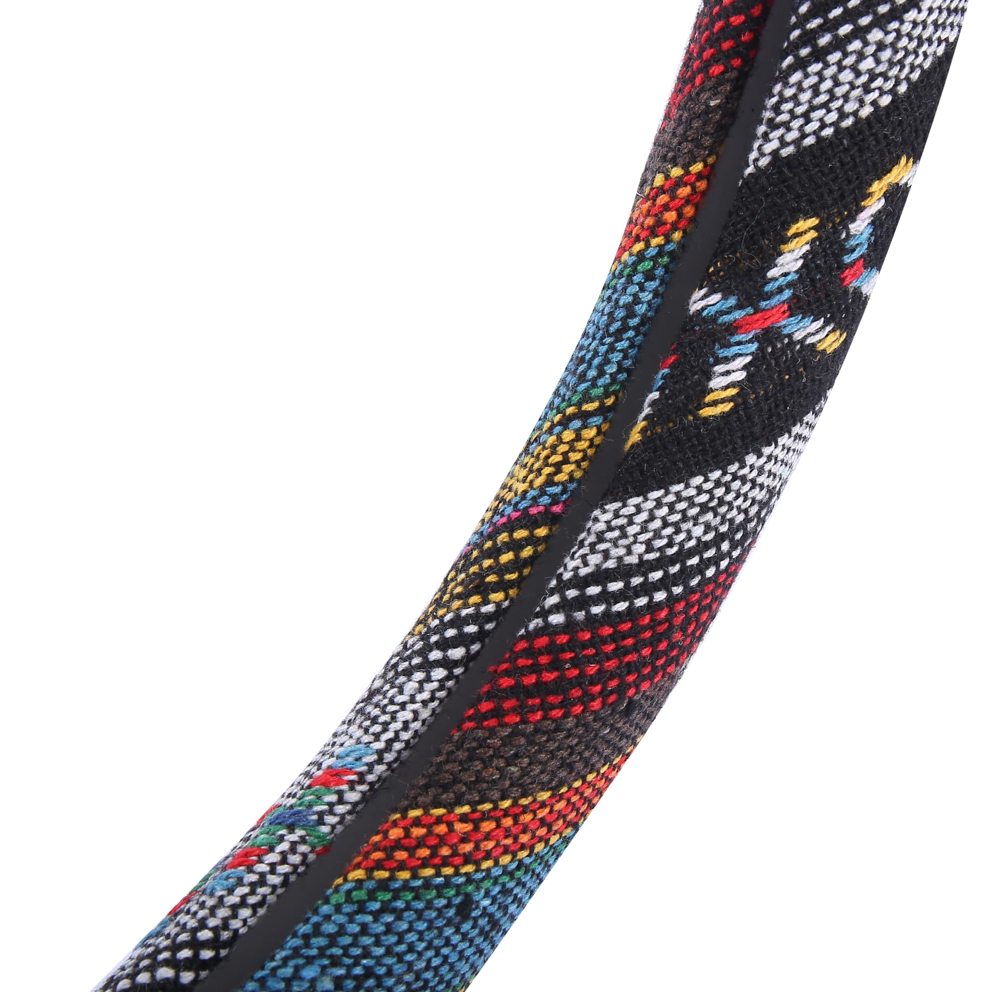 Unique Bargains 40cm Ethnic Style Linen Car Steering Wheel Cover Replacement Multicolor Printing Pattern