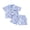Sky Blue, variant on Loicainy Baby Toddler Boy 4th of July Outfits 6 12 18 24 Months 2T 3T 4T 5T Short Sleeve Letter Embroidery Button Up Shirt Shorts Set Kids Clothes