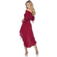 thumbnail image 3 of Women's Plus-Size Plus High Low Peasant Dress Costume, Rust, 1X/2X, 3 of 3