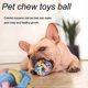 thumbnail image 4 of Puppy Tossing Toy Squeaky Dog Ball, Colorful Interactive Dog Toys, Weave Rubber Balls for DogsInteractive Dog Toys with Bell, Chew Toy Ball for Teeth, 4 of 4