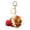 A, variant on Red Bouquet Keychain, Handmade Crochet Knitted Flower Bag Charm Cute Keyring for Mother's Day Birthday Car Key p-e-ndant