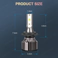 thumbnail image 5 of For 2006-2016 Ford Fusion LED Headlight Bulbs H7 High and Low Beam 2pcs, 5 of 10