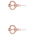 thumbnail image 3 of Wosthever Tijeras de costura de estilo europeo, mango galvanizado de aleación, hermosas tijeras de bricolaje Oro rosa 2Conjunto, 3 of 6