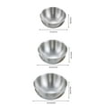 thumbnail image 3 of Stainless Steel Basin Set, Multi-functional Mixing Bowls, Thickened Metal Kitchen Prep Set, Large Capacity for Cooking Camping, 3 of 9